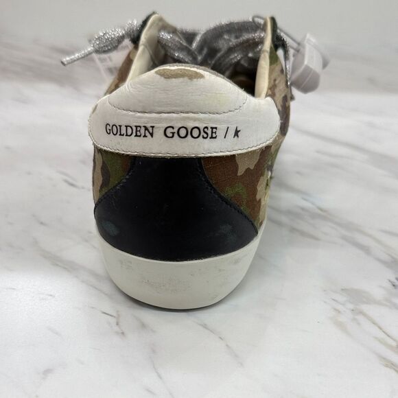Golden Goose Camo Sneakers with Pink Star - Picture 7 of 9